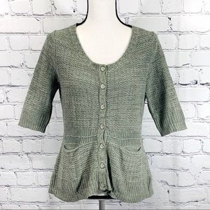 LAnthropologie Sparrow Half Sleeve Cardigan